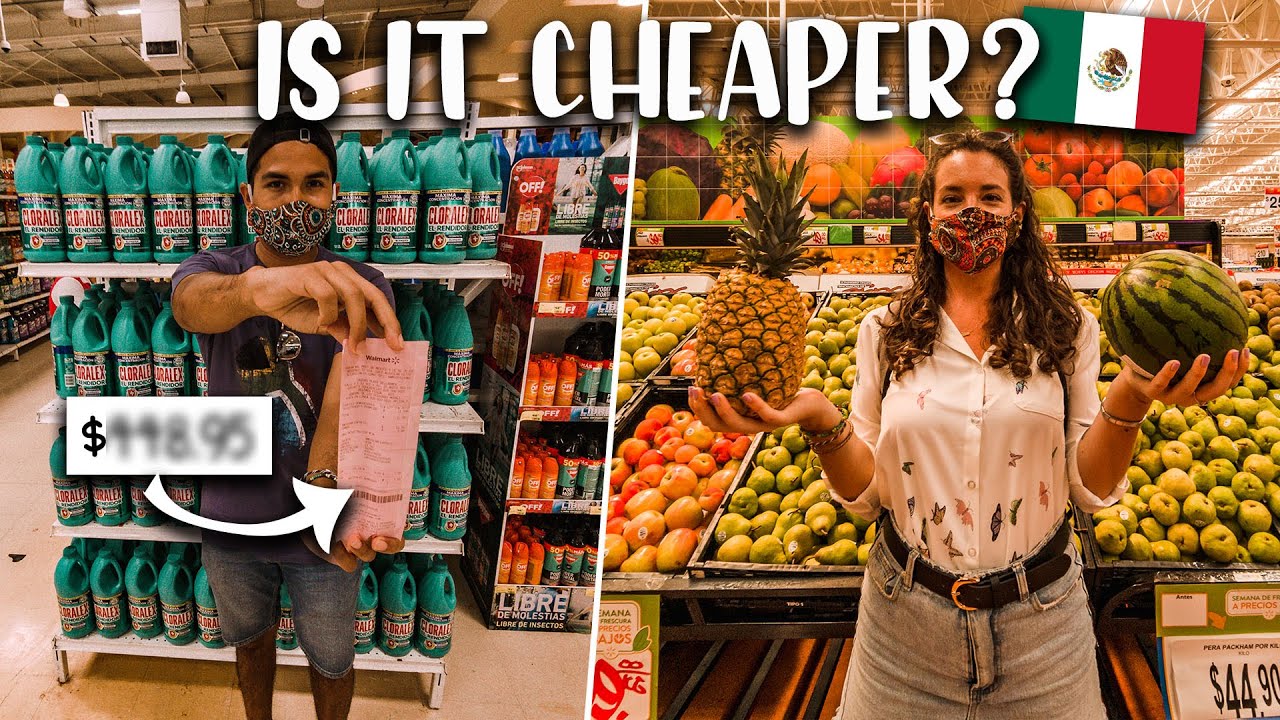 Compras en el Supermercado en México - Mexico vs EUA