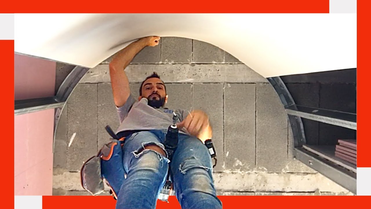 🔥 Construir TABIQUE de PLADUR en Curva ▶︎▶︎ Pared Drywall