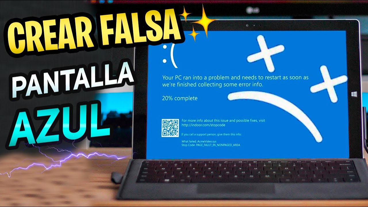 ⚡CREAR! Falsa PANTALLA AZUL de la MUER en Windows 10 / MEGA BROMA en Windows