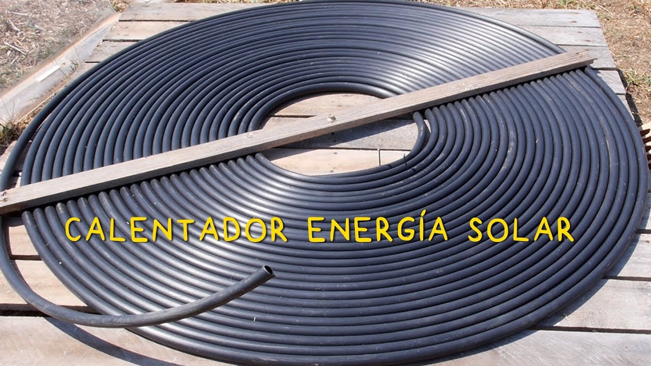 Energía Solar: Calentador de Agua con Tubo de Riego. Panel Solar Térmico. ☀️