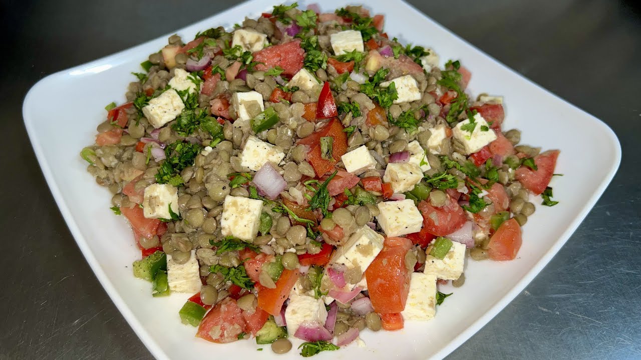 ENSALADA DE LENTEJAS | Rica, SALUDABLE y fácil de preparar