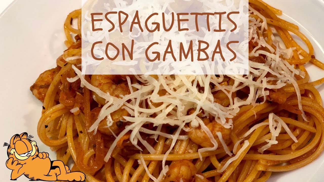 Espaguetis con Gambas al Ajillo 🦐 ¡RIQUÍSIMOS!
