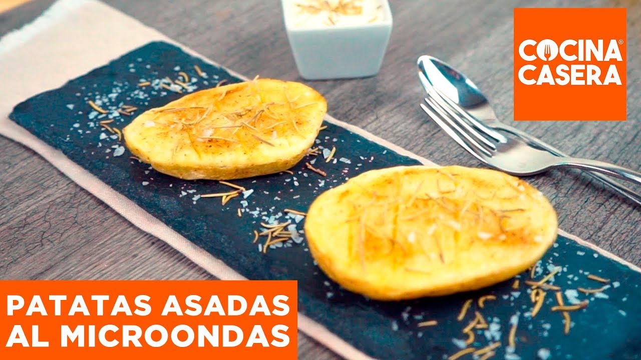 Patatas Asadas al Microondas ¡En 10 Minutos! - Cocina Casera