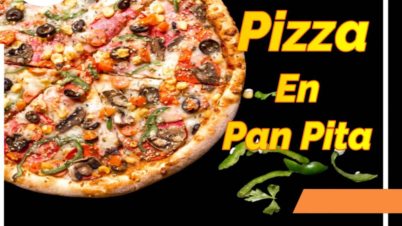 Pizza Rápida con Pan pita En Sarten/pizza en 6 Minutos