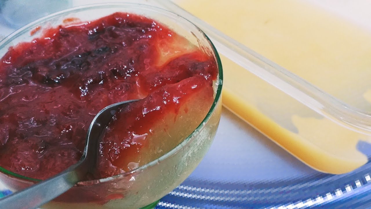 Postre de manzana con gelatina - manzana con gelatina - recetas en menos de 3 minutos