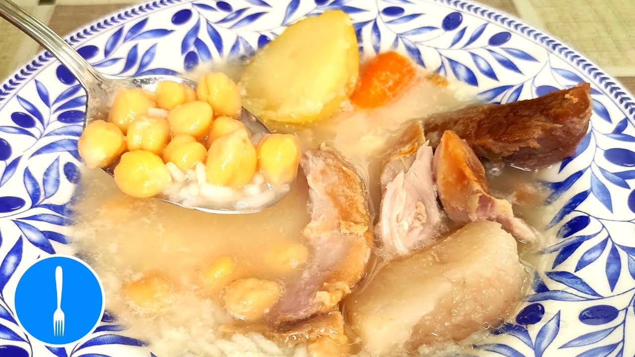 Receta de PUCHERO ANDALUZ – Caldo de pollo tradicional de España!