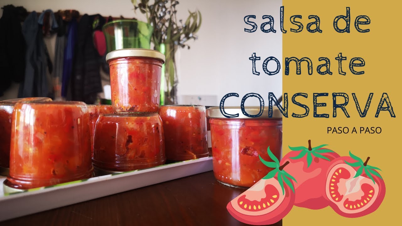 Salsa tomate casera - CONSERVA paso a paso