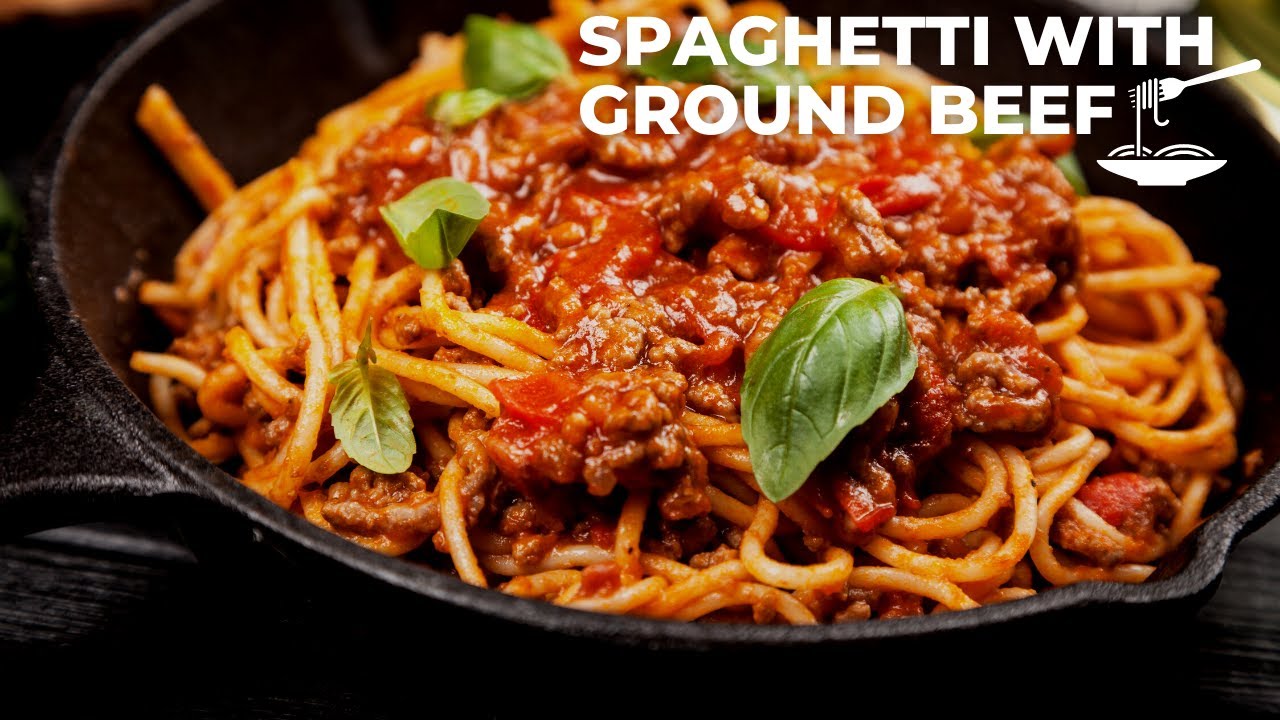This recipe will drive you crazy! Spaghetti with ground beef in tomato sauce 😋