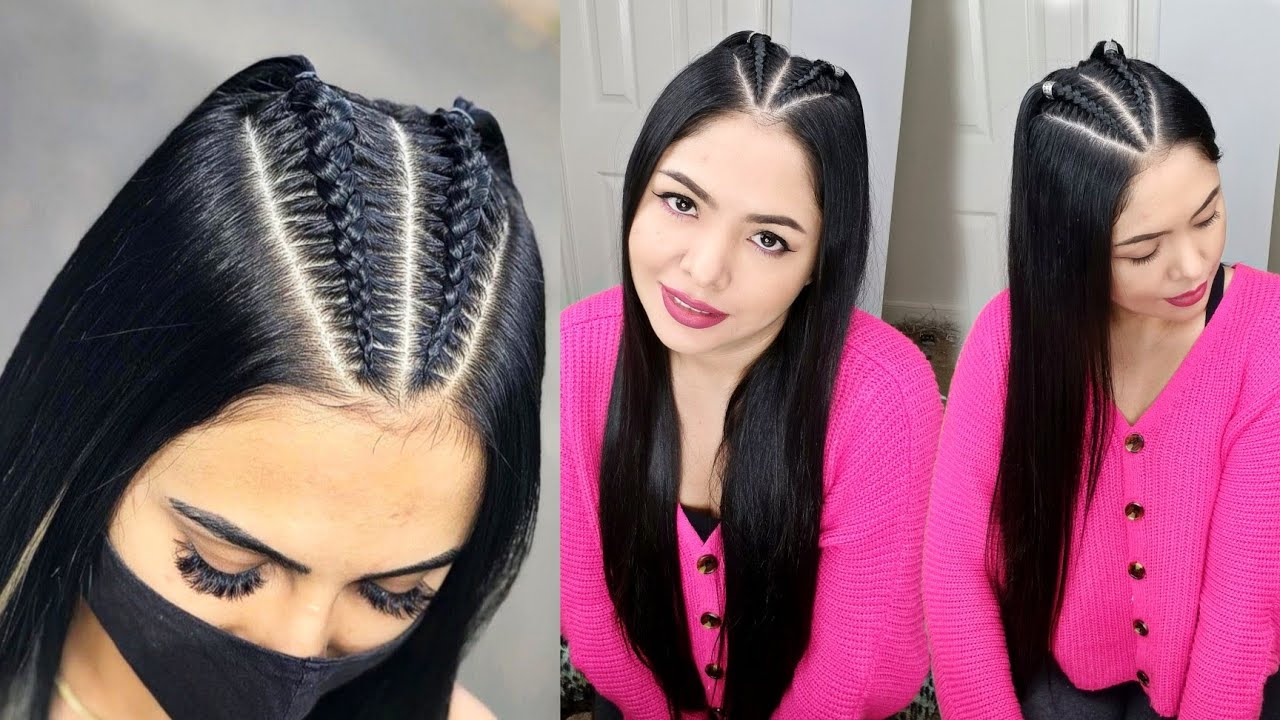 TRENZA HOLANDESA DOBLE CON CABELLO SUELTO Y ACCESORIO | sam Orellana