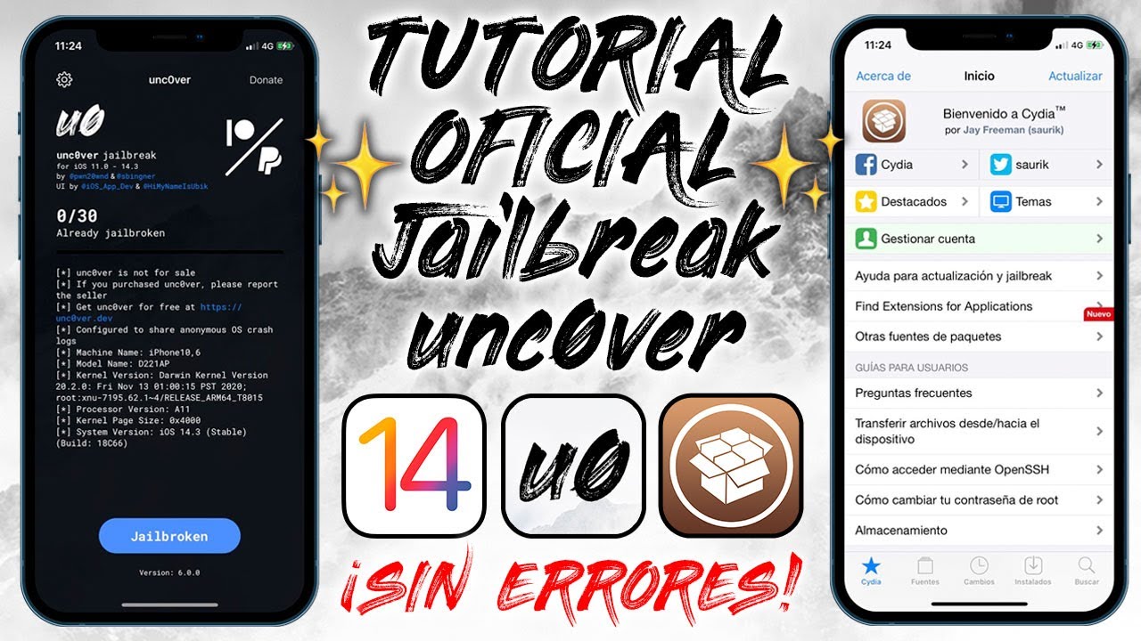 TUTORIAL ✅ JAILBREAK unc0ver iOS 14.3 OFICIAL PARA CUALQUIER iPhone/iPad (NOVATO)