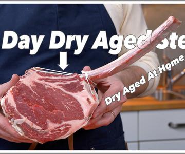 Cómo secar la carne de res envejecida en casa - Filete de costilla añejado en seco de 50 días