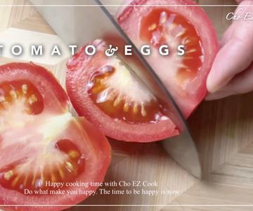 Idea de desayuno rápido para una mañana ocupadaㅣ Receta de huevos con tomate #shorts