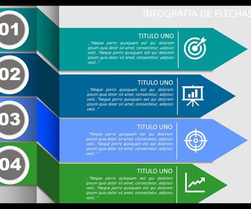👉 Infografía con PowerPoint ✅ FÁCIL✅Infografía de 04 partes Tutorial en infographie Microsoft office