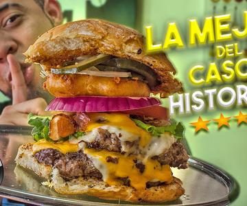 La mejor Hamburguesa del CENTRO Histórico de MEXICO / 4 Quesos y Tocino