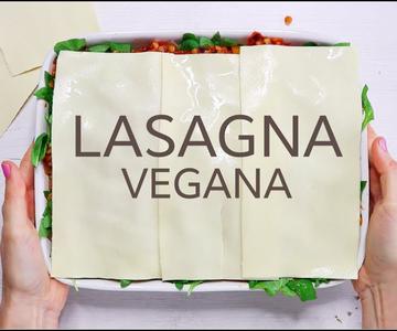 Lasagna vegana | Con lentejas y berenjena