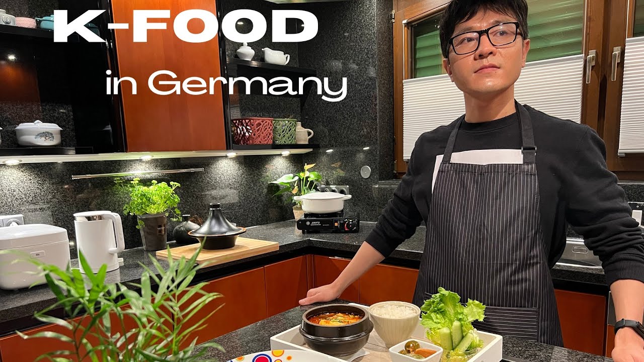 4 (exóticas) recetas de comida coreana en Alemania | Vlog estético de cocina K-Food