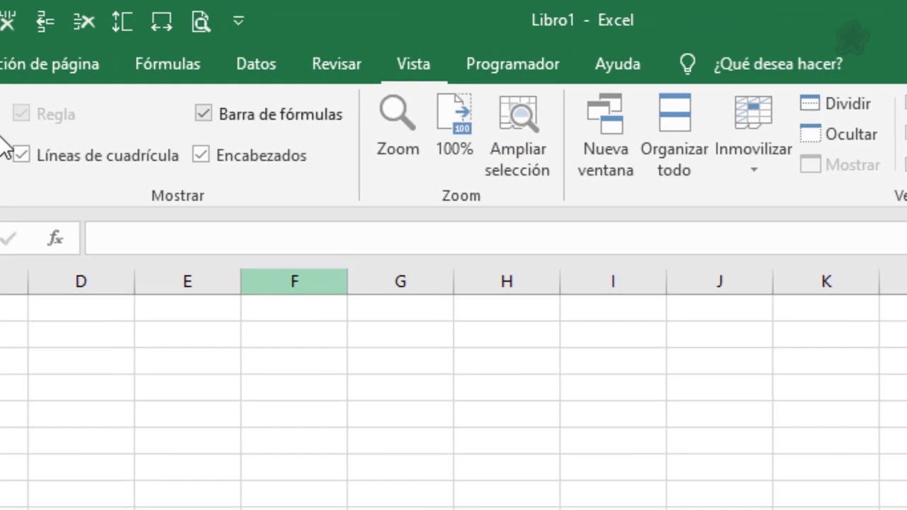 Ancho de columna en milímetros en Excel 2019 (3,06)