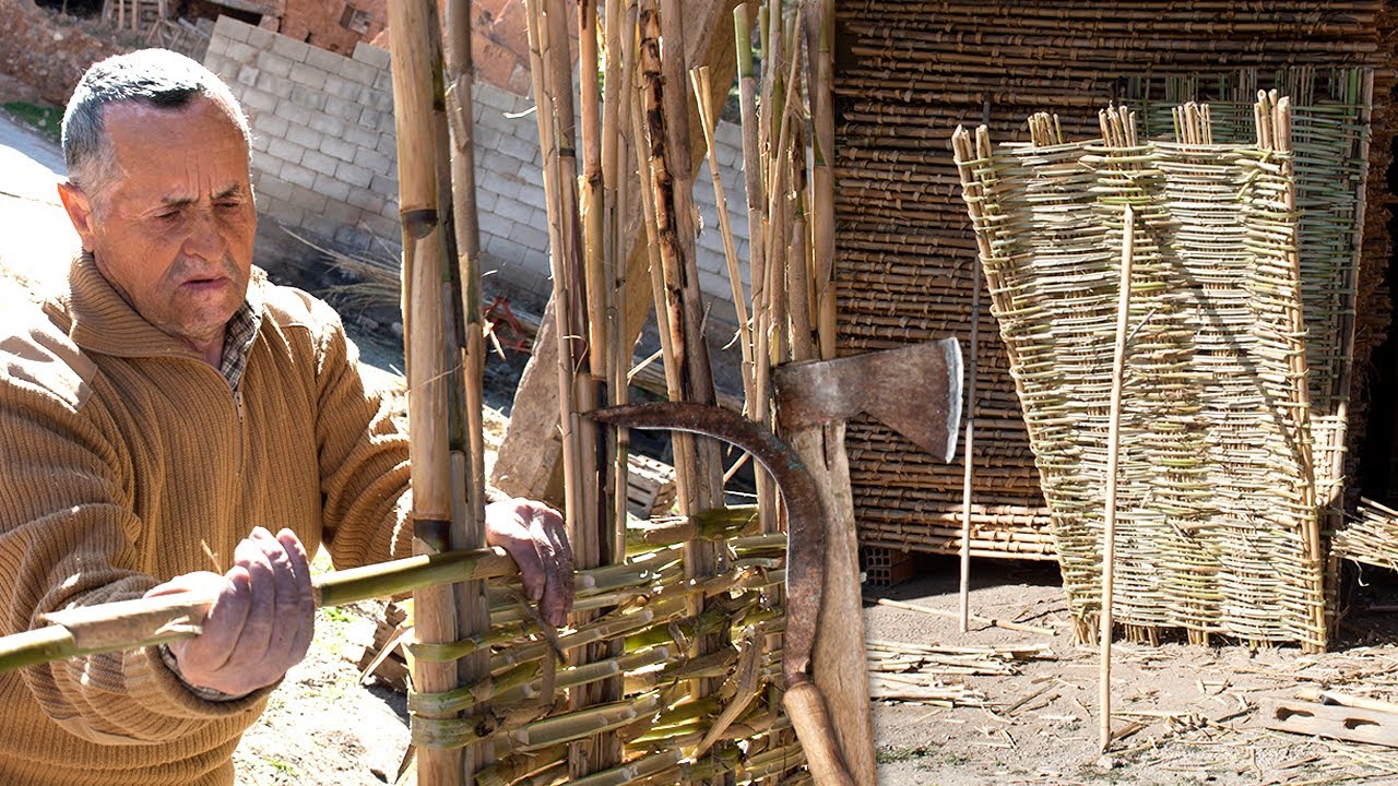 CAÑAS y CAÑIZOS. Cultivo, pelado y trenzado artesanal para su uso en construcción | Documental
