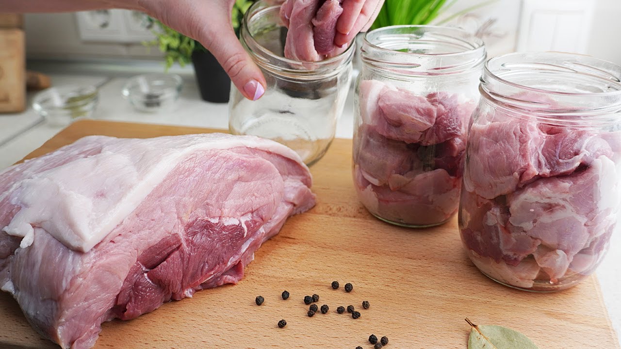 Carne en tarros, la forma más fácil de conservar la carne para una cena rápida # 241