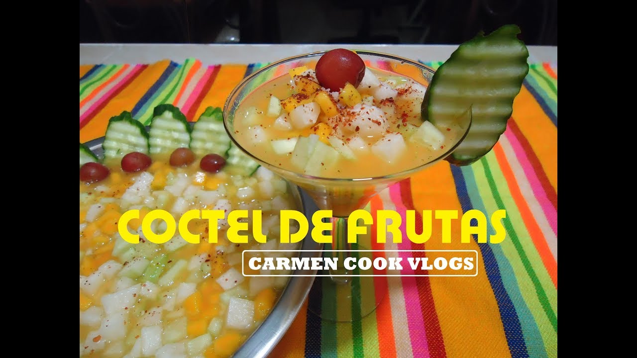 COCTEL, GAZPACHO DE FRUTAS / ESTILO MICHOACÁN | Carmen Cook Vlogs