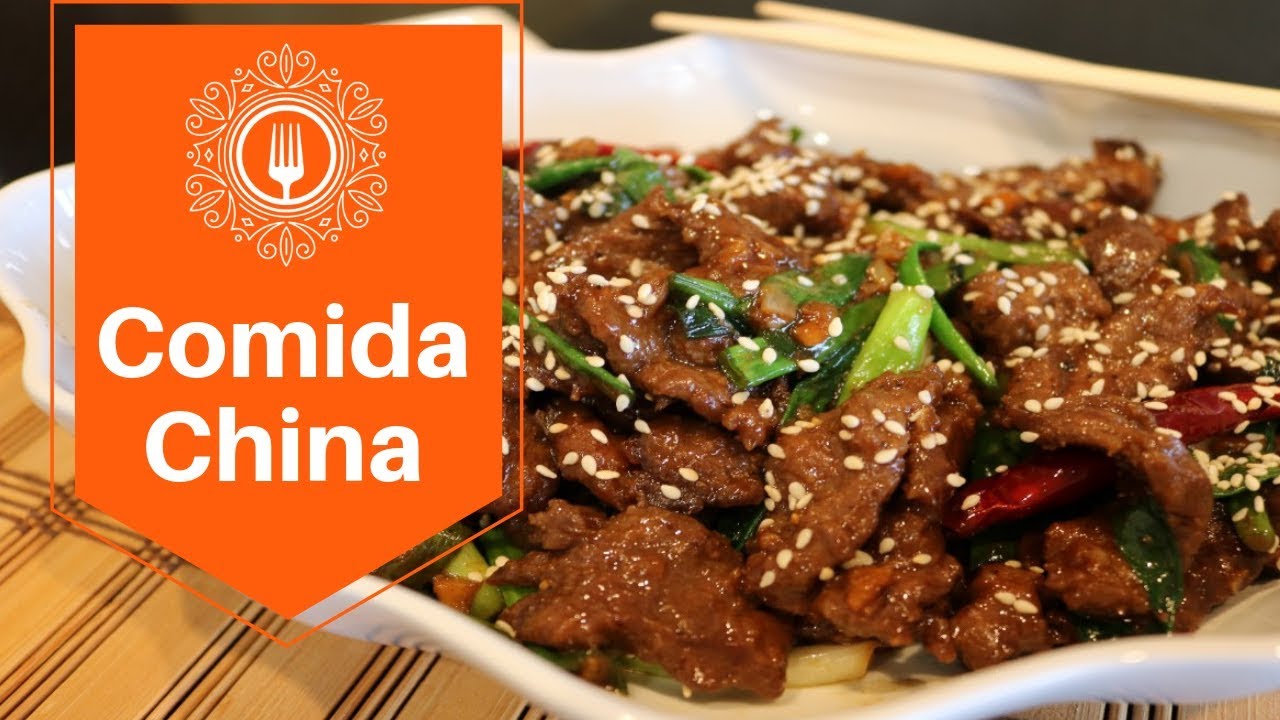 Comida China / Carne De Res Estilo Mongolia