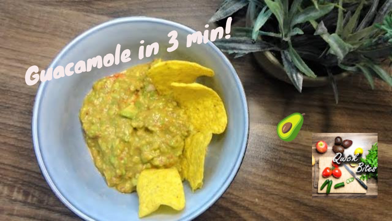 Comidas de 15 min | Guacamole en 3 minutos: la forma más rápida y fácil de hacer guacamole casero