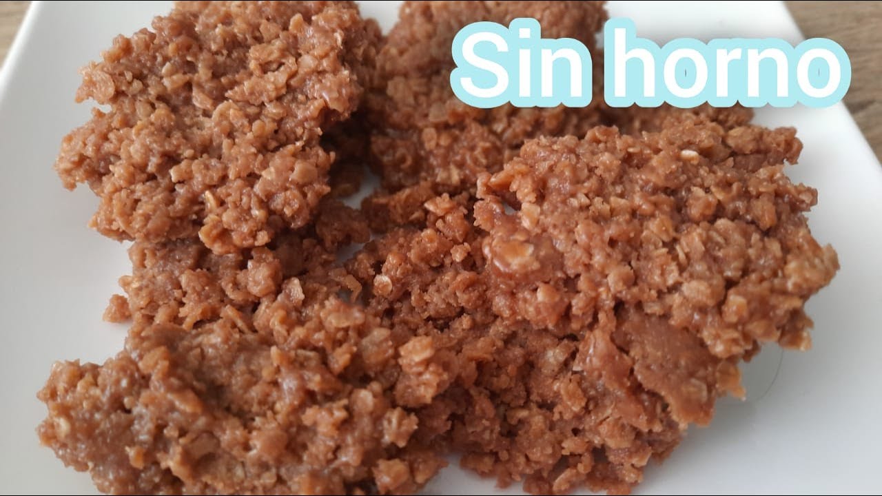 Cómo hacer galletas de avena con chocolate SIN HORNO