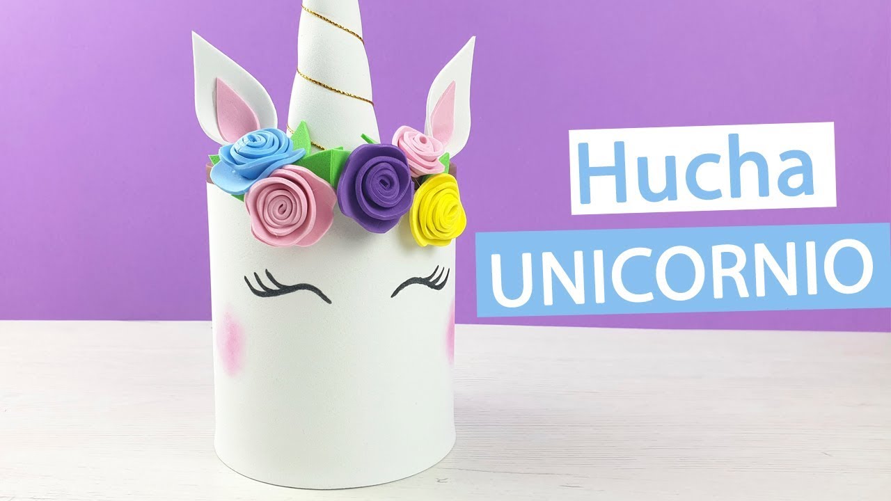 🦄 Cómo hacer una hucha de unicornio con una lata
