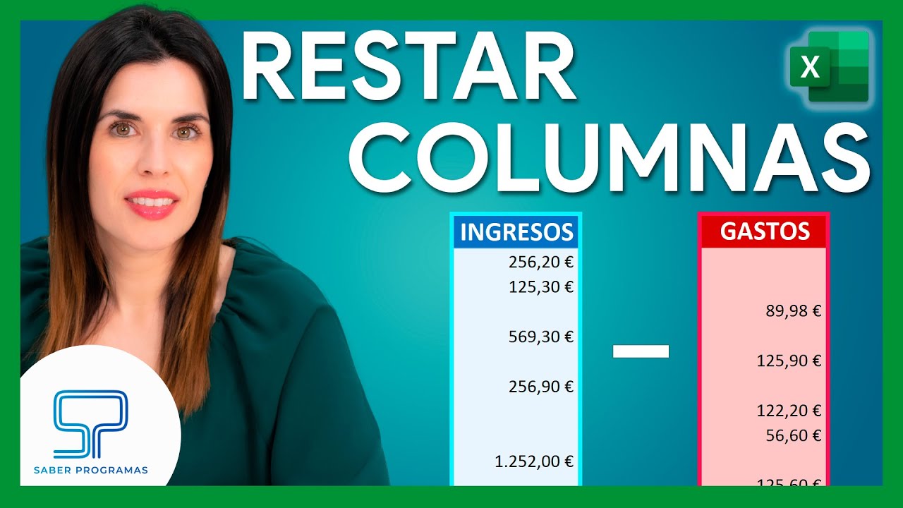 ✅ Cómo RESTAR COLUMNAS en Excel