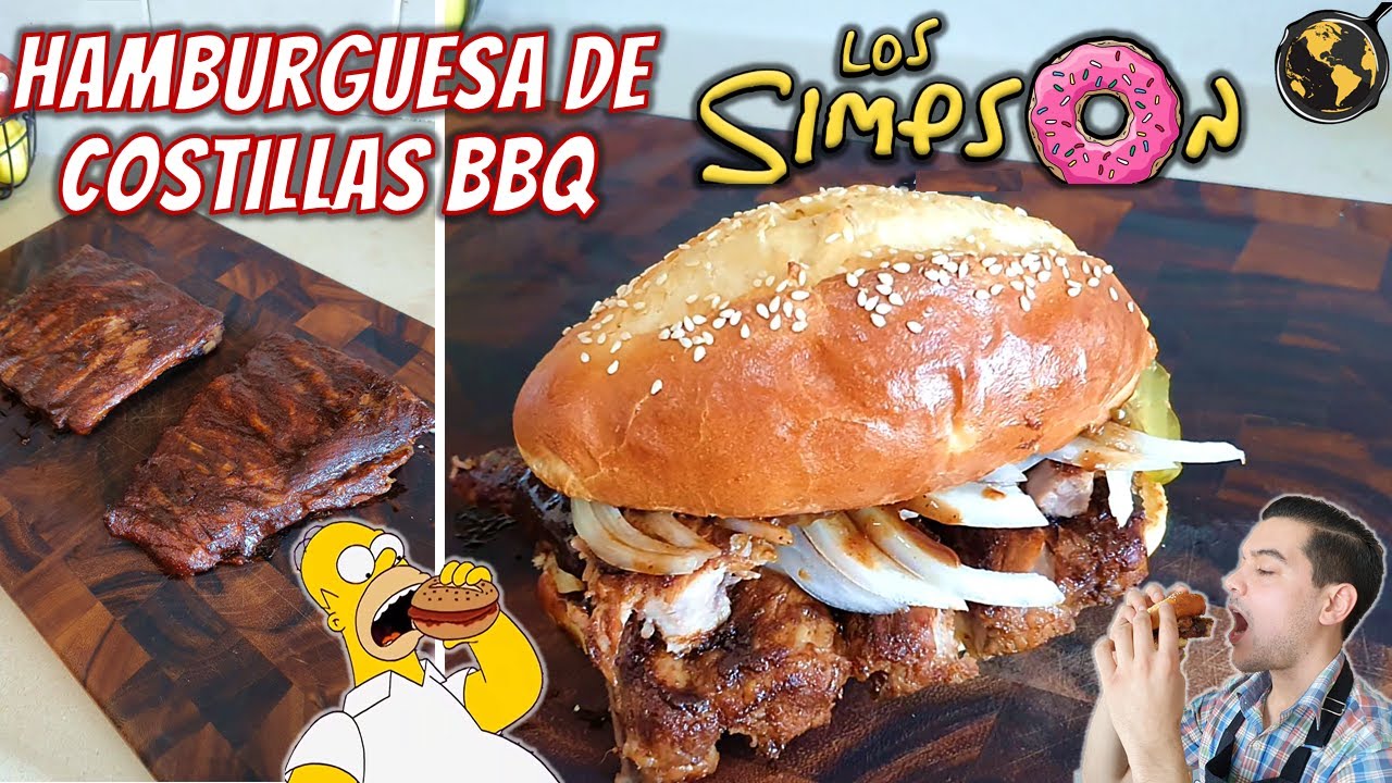 Costilla Burger - La Hamburguesa favorita de Homero Simpson | Cocina Universal