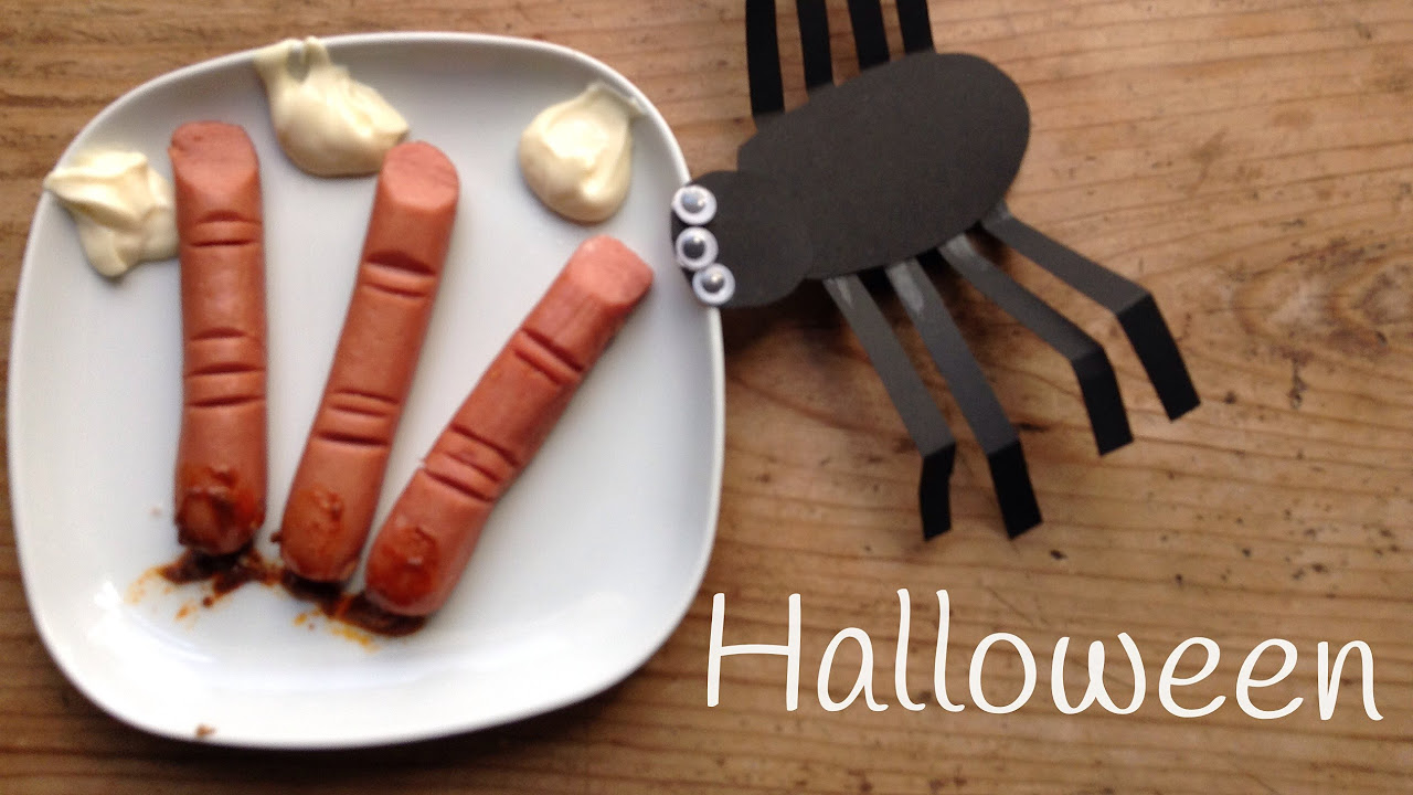 Dedos de salchichas, recetas para Halloween