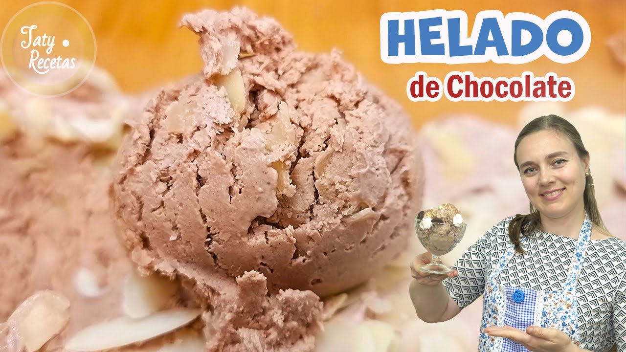 HELADO DE CHOCOLATE casero sin máquina ❗️❗️ Solo 3 ingredientes! Receta facil | Taty Recetas