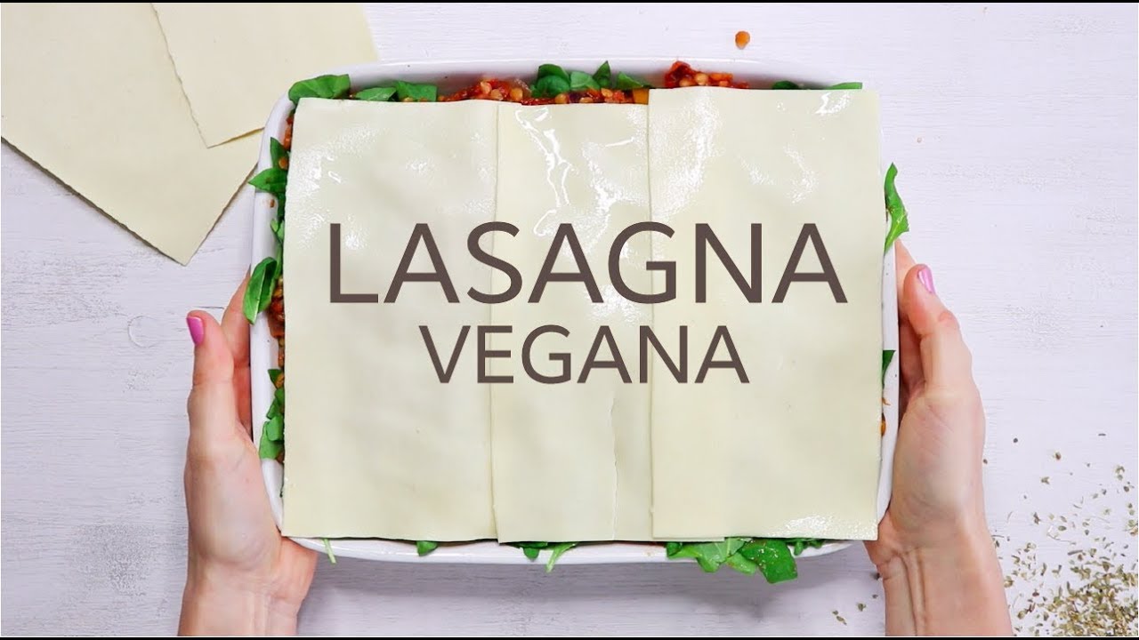 Lasagna vegana | Con lentejas y berenjena