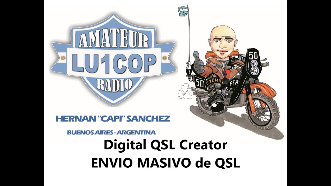 LU1COP - Hamtools - PA4R - Digital QSL Creator - Envio masivo de QSL y Certificados