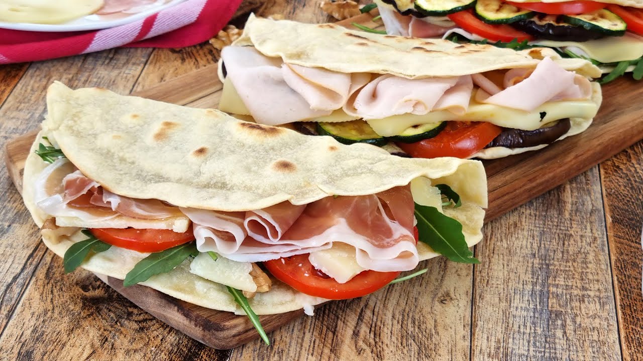 ¡Más bueno que el pan! Nunca has probado una receta italiana como esta | Piadina fácil y auténtica