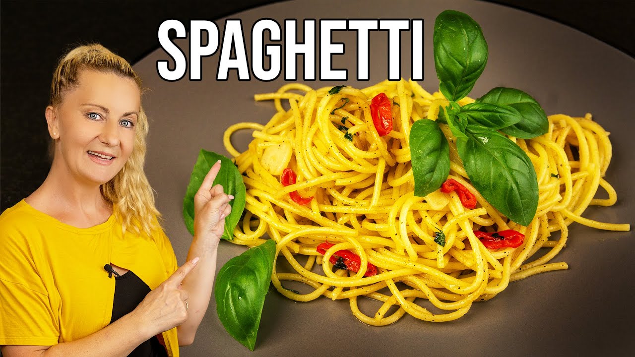 Receta de espaguetis aglio e olio, pasta simplemente deliciosa