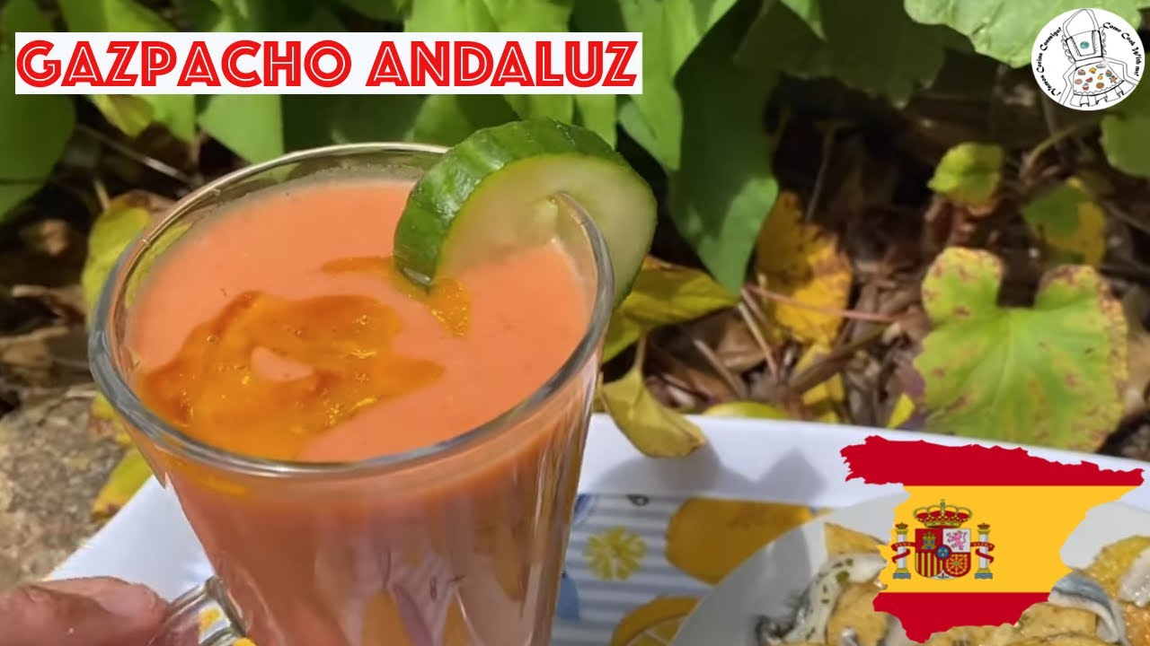 Receta de Gazpacho Andaluz en Vitamix - 🍅 Fácil, rápido y Fresquito ¡EL AUTÉNTICO!