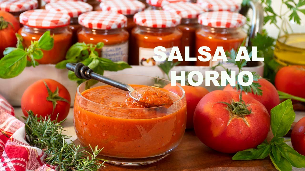 Salsa de tomate HORNEADA. La MÁS SABROSA