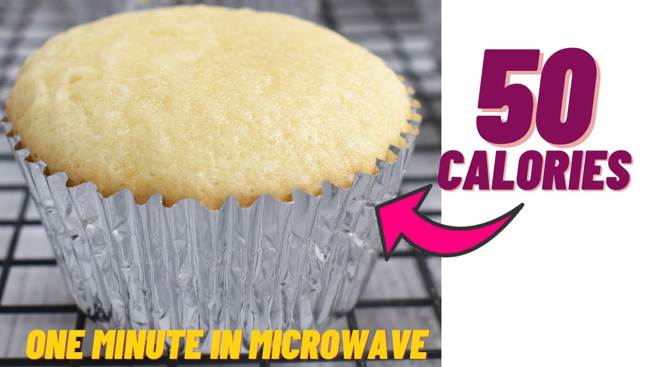 1 MINUTE 50 calorie microwave muffin recipe- low calorie muffin recipe