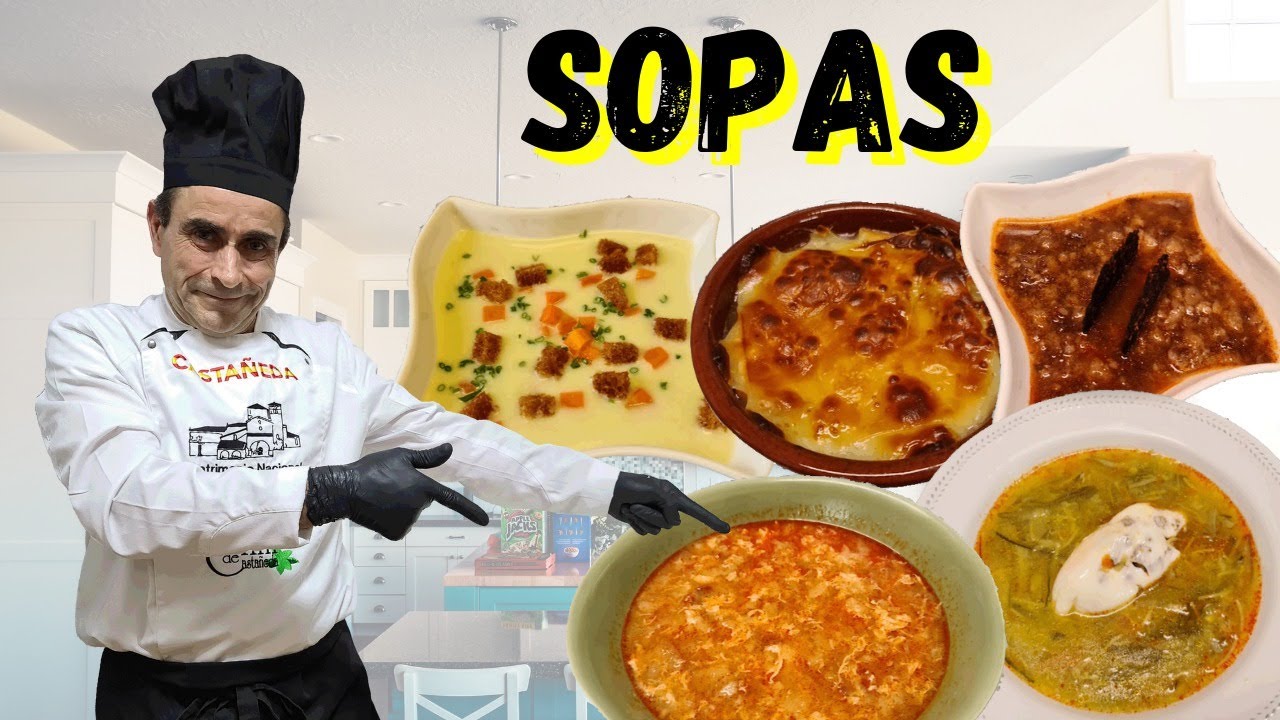 🍽 5 recetas de SOPA ECONOMICAS ANTICRISIS!! 🥣 *Recetas fáciles y sencillas* | @Chili Recetas