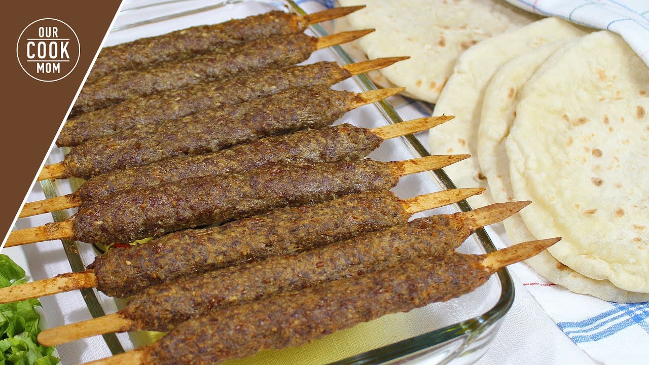 Albóndigas de kebab turco y pan de pita casero / kebabs al horno, receta fácil