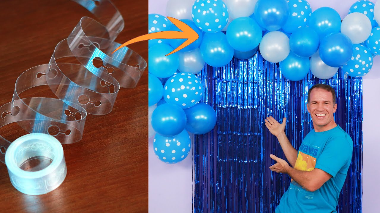 ARCO ORGANICO DE GLOBOS (cinta para arco de globos) como hacer un arco de globos - gustavo gg