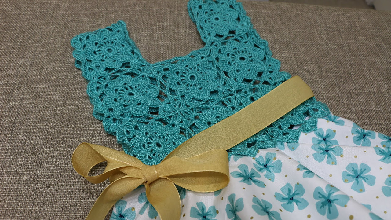 Blusa Crochet para Vestido Circular de Tela (English Subtitles)