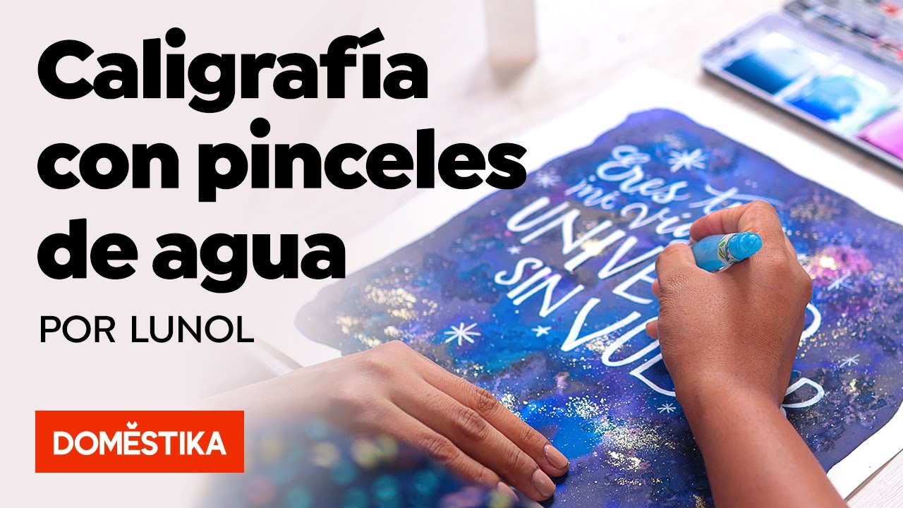 Caligrafía con pinceles de agua para principiantes — Curso online de Lucía Nolasco