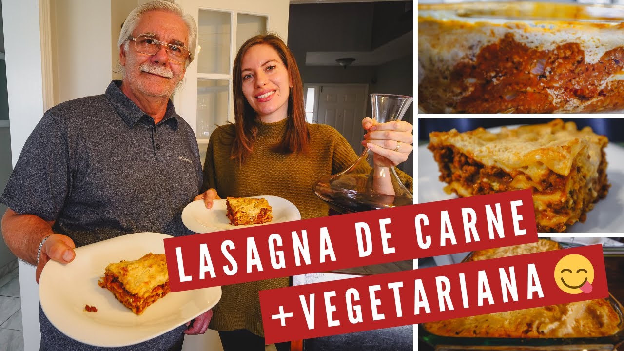 Cocinando LASAGNA de Carne + LASAÑA Vegetariana en Casa | Típica COMIDA ITALIANA Rápida y Fácil
