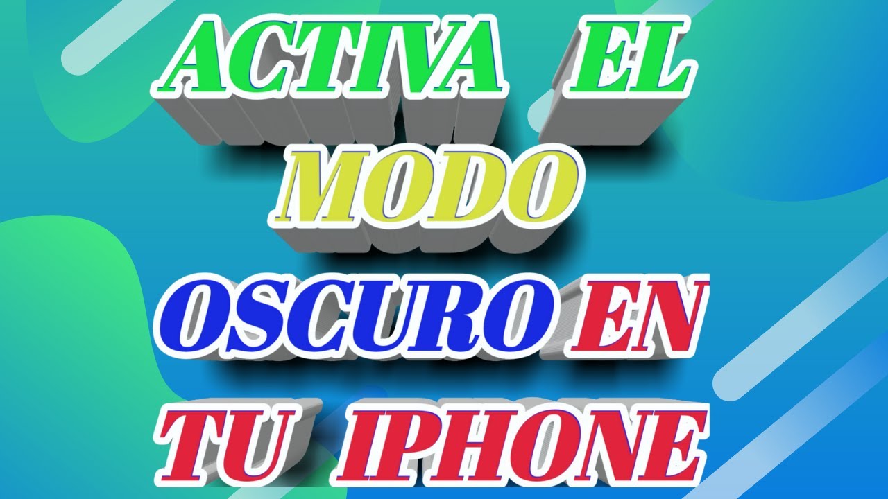 Como Activar El MODO OSCURO En iphone 7 con IOS14