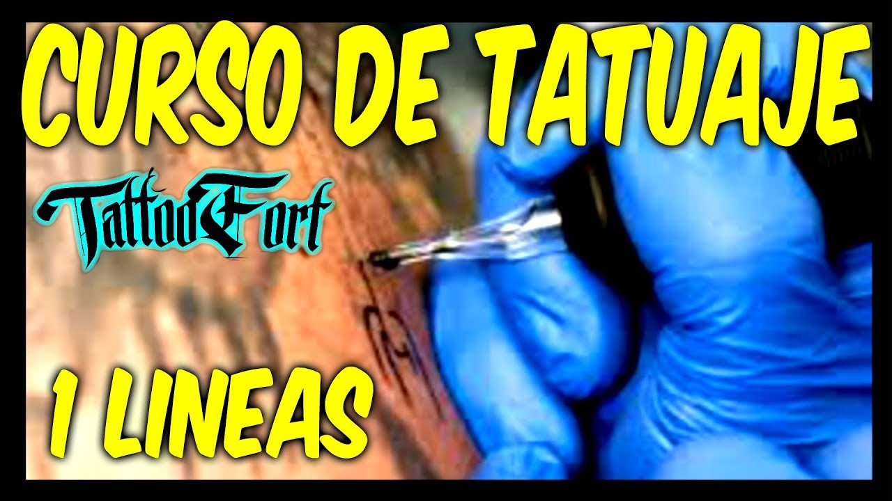 COMO APRENDER A TATUAR / LINEAS / Leccion 1 / TATTOO / tattoo fort✅