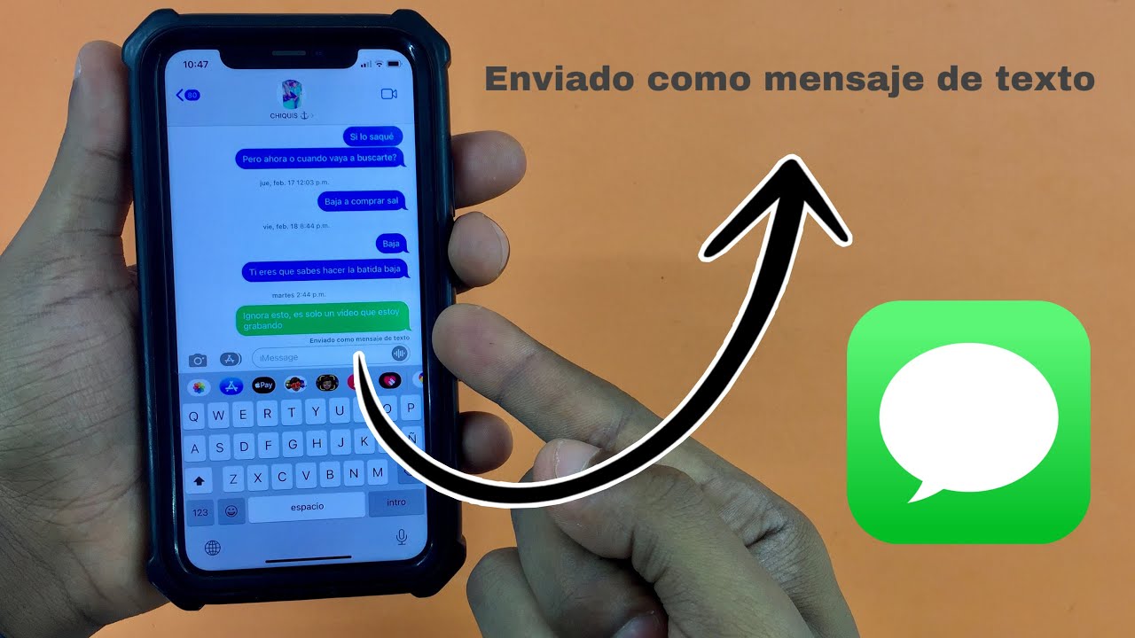 Como enviar mensajes de texto o SMS en iPhone con iMessage