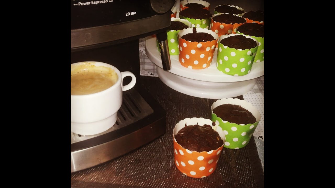 Como hacer facilmente Muffins de Chocolate Integrales de Espelta / Magdalena de Chocolate Integrales