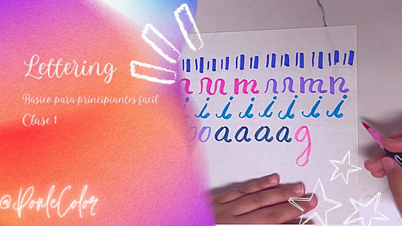 Cómo hacer Lettering Básico Clase 1 | Ponle Color